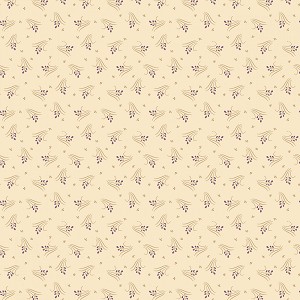 Plumberry III 171152 Cream Plum Grass Marcus Fabrics 
