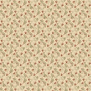 Pineberry Lane R172002D Cream Berries Greens Marcus Fabrics 