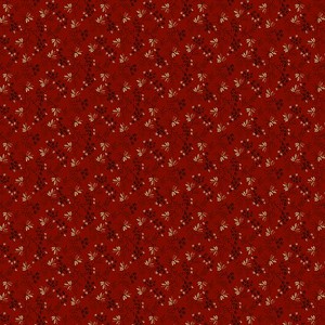 Pineberry Lane R172002D Red Berries Greens Marcus Fabrics 