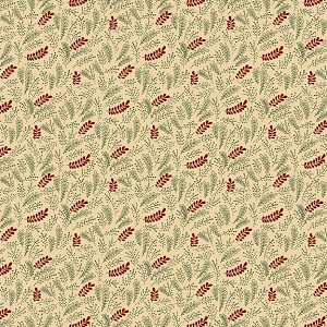 Pineberry Lane R172003D Cream Holiday Greenery Marcus Fabrics 