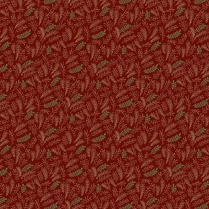 Pineberry Lane R172003D Red Holiday Greenery Marcus Fabrics 