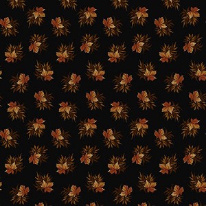 Midnight Cheddar R172082D Black Leaf Peeping Marcus Fabrics 