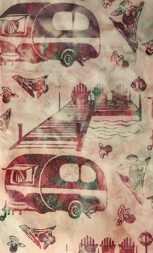 Minnesota Charms Batik R2663 314 Sherbet Glamping Adirondack Exclusive Hoffman Batik 