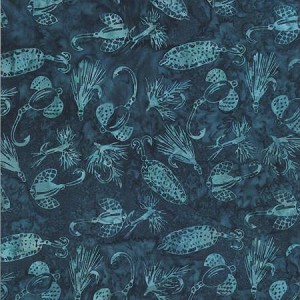 Bali Batik R2285 21 Teal Alaska Flies Lures Fishing, Wildfire Designs by Hoffman 
