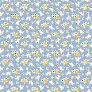 Aunt Grace Rock My Baby 30s Print R351872 Blue Marcus Fabrics 