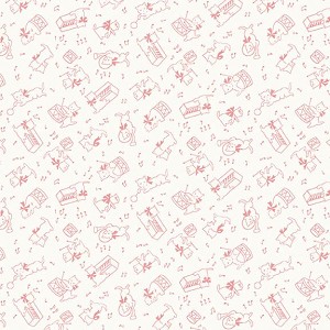 Aunt Grace Rock My Baby 30s Print R351873 Pink Marcus Fabrics 