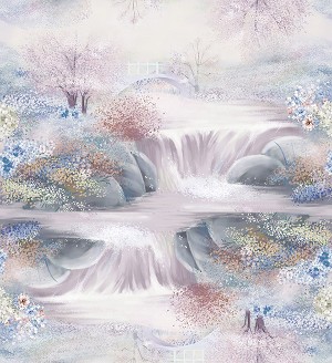 Peacock Walk Digital 2901 SO1D Sorbet Waterfall RJR Fabrics 