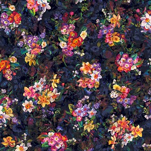 Blooms Grandeur Onyx Digiprint 802, RJR 