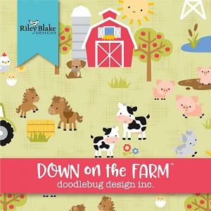 Down on the Farm 10 Inch Square Layer Cake Riley Blake 
