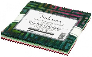 Sakura Artisan Batik 5 Inch Charm Pack Squares Robert Kaufman 