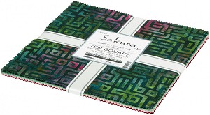 Sakura Artisan Batik 10 Inch Layer Cake Squares Robert Kaufman 