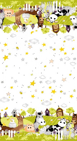 Barnyard Buddies SB20323 815 Double Border Clothworks Susybee 