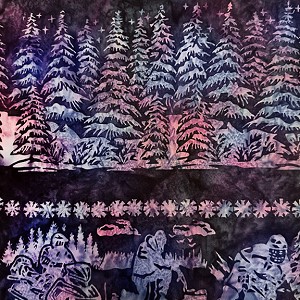 AMNSH 2025 Batik SH184 565 Minnesota Border Blue Denim Island Batik 