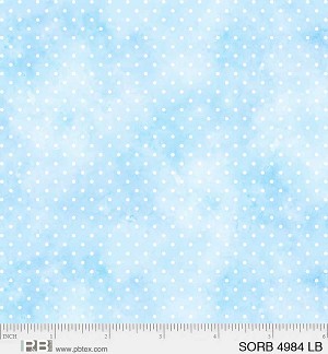 Sorbet Pin Dots 4984 LB Blue P and B Textiles 
