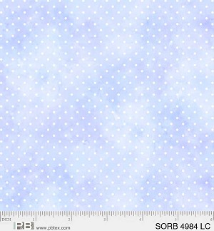 Sorbet Pin Dots 4984 LC Med Blue P and B Textiles 