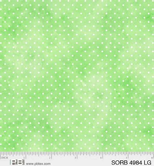 Sorbet Pin Dots 4984 LG Green P and B Textiles 