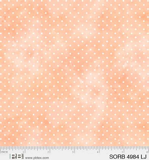Sorbet Pin Dots 4984 LJ Watermelon P and B Textiles 
