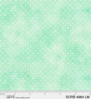 Sorbet Pin Dots 4984 LM Aqua P and B Textiles 