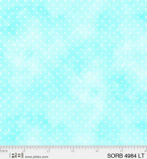 Sorbet Pin Dots 4984 LT Teal P and B Textiles 