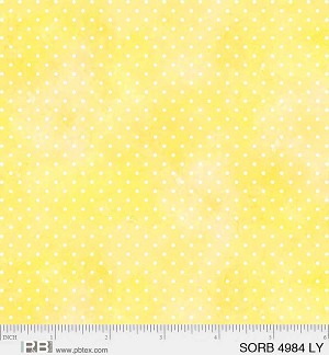 Sorbet Pin Dots 4984 LY Yellow P and B Textiles 
