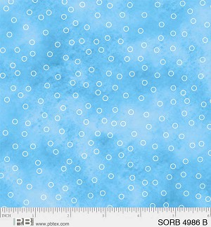 Sorbet Tossed Dots 4986 B Blue P and B Textiles 