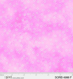 Sorbet Tossed Dots 4986 F Bright Pink P and B Textiles 