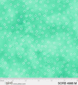 Sorbet Tossed Dots 4986 M Aqua P and B Textiles 