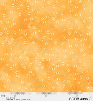 Sorbet Tossed Dots 4986 O Peach P and B Textiles 