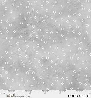 Sorbet Tossed Dots 4986 S Grey P and B Textiles 