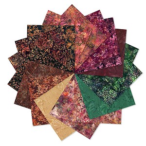 Hoffman Batik Fat Quarter Bundle Spice 17 FQs 