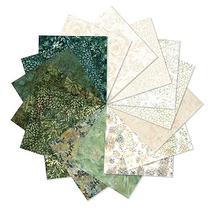 Hoffman Batik Fat Quarter Bundle Forest 16 FQs 