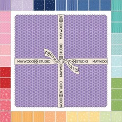 Kimberbell Basics Flannel Rainbow Wishes 5 Inch Square Charm Pack Maywood Studio 