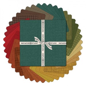 Maywood Flannel Woolies 10 Inch Square Layer Cake Desert Sunset 