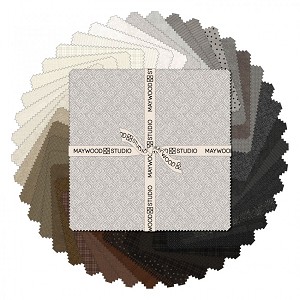Maywood Flannel Woolies 10 Inch Layer Cake Squares Neutral 
