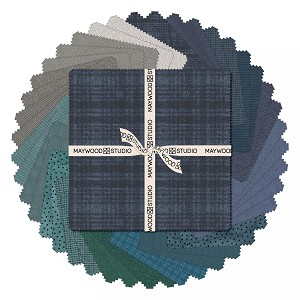 Woolies Stormy Seas Flannel Raggy Cakes Quilt Kit Maywood Studio 