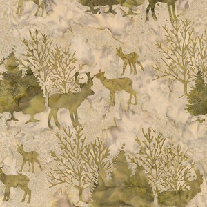Forest Trails Artisan Batik 20126 160 Taupe Deer Robert Kaufman 