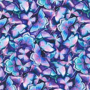 Galactic Garden 24284 17 Iris Butterfly Wings Robert Kaufman 