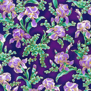 Peacock Garden 20667 6 Purple Robert Kaufman 