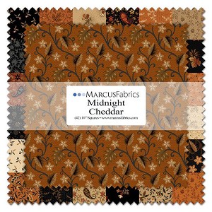 Midnight Cheddar  10 Inch Square Layer Cake Marcus Fabrics 