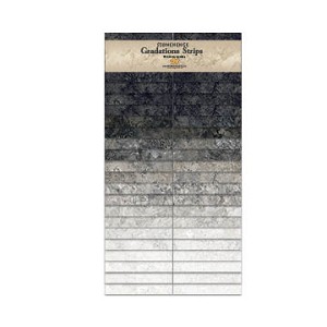 Stonehenge Gradations Strips Graphite Jelly Roll  , Northcott 