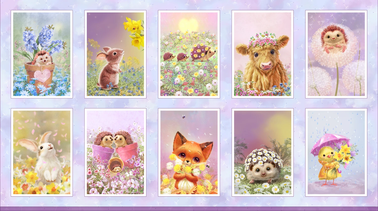 Spring Sweeties 6147 PA Panel Spring Babies P and B Textiles 