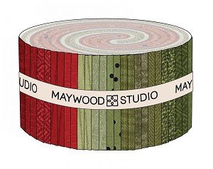 Maywood Flannel Woolies Jelly Roll Strips Holiday Warmth 
