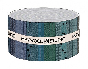 Maywood Flannel Woolies Jelly Roll Strips Stormy Seas 