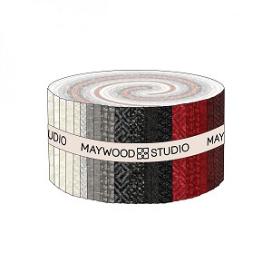 Woolies Flannel Winterberries Jelly Roll Strips Maywood Studio 