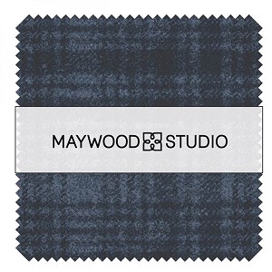 Woolies Flannel 5 Inch Charm Pack Squares Stormy Seas Maywood Studio 