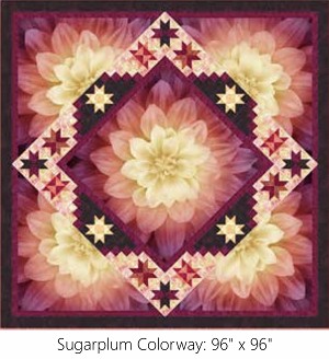 Sweet Dreams Sugarplum Digital Panel Large Quilt Kit, Hoffman 