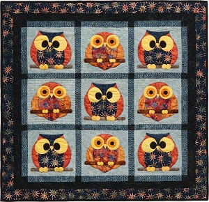 Sundance Batik Night Owls Quilt Kit Island Batiks 