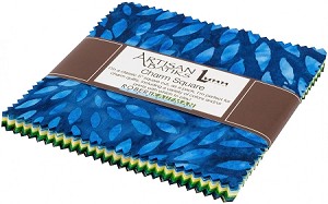 Sunny Day Batik Charm Squares, Kaufman 
