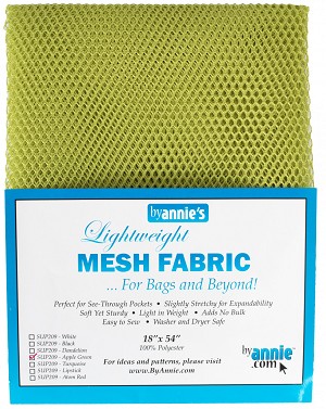 LIghtweight Mesh Fabric Prepackaged 18 x 54 Apple Green By Annie 