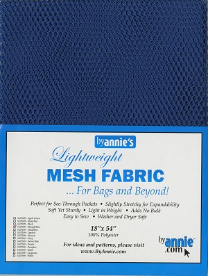 LIghtweight Mesh Fabric Prepackaged 18 x 54 Blastoff Blue by Annie 